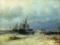 Ivan Aivazovsky huyendo de la tormenta Marina